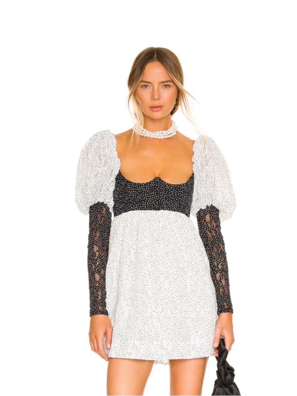 NEW For Love & Lemons Clarisse Mini Dress Large